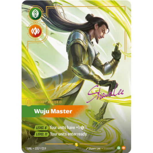 RFB [RFB03-UNL-231* SC] Master Yi - Wuju Master (Signature)