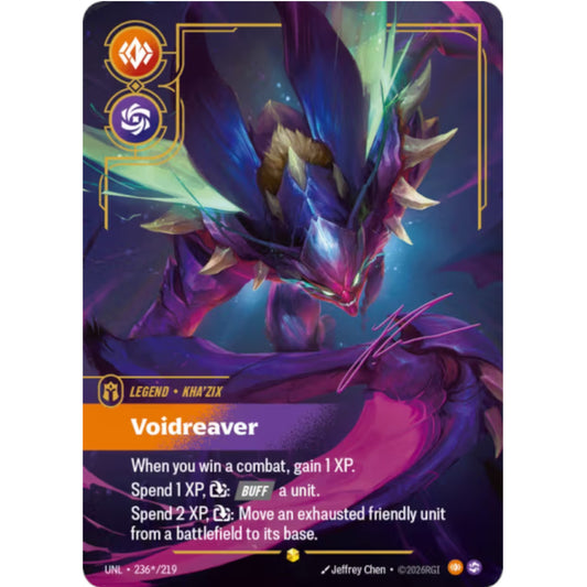 RFB [RFB03-UNL-236* SC] Kha'Zix - Voidreaver (Signature)