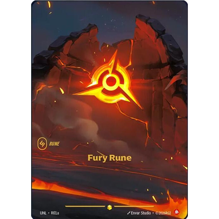 RFB [RFB03-UNL-R01a] Fury Rune (Alternate Art)