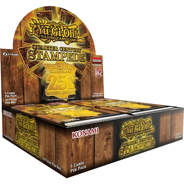 Yugioh Quarter Century Stampede Booster Display