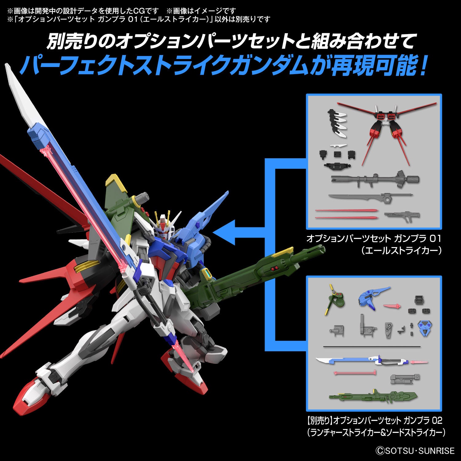 HG Gundam Option Parts Set Gunpla 01 (Aile Striker)