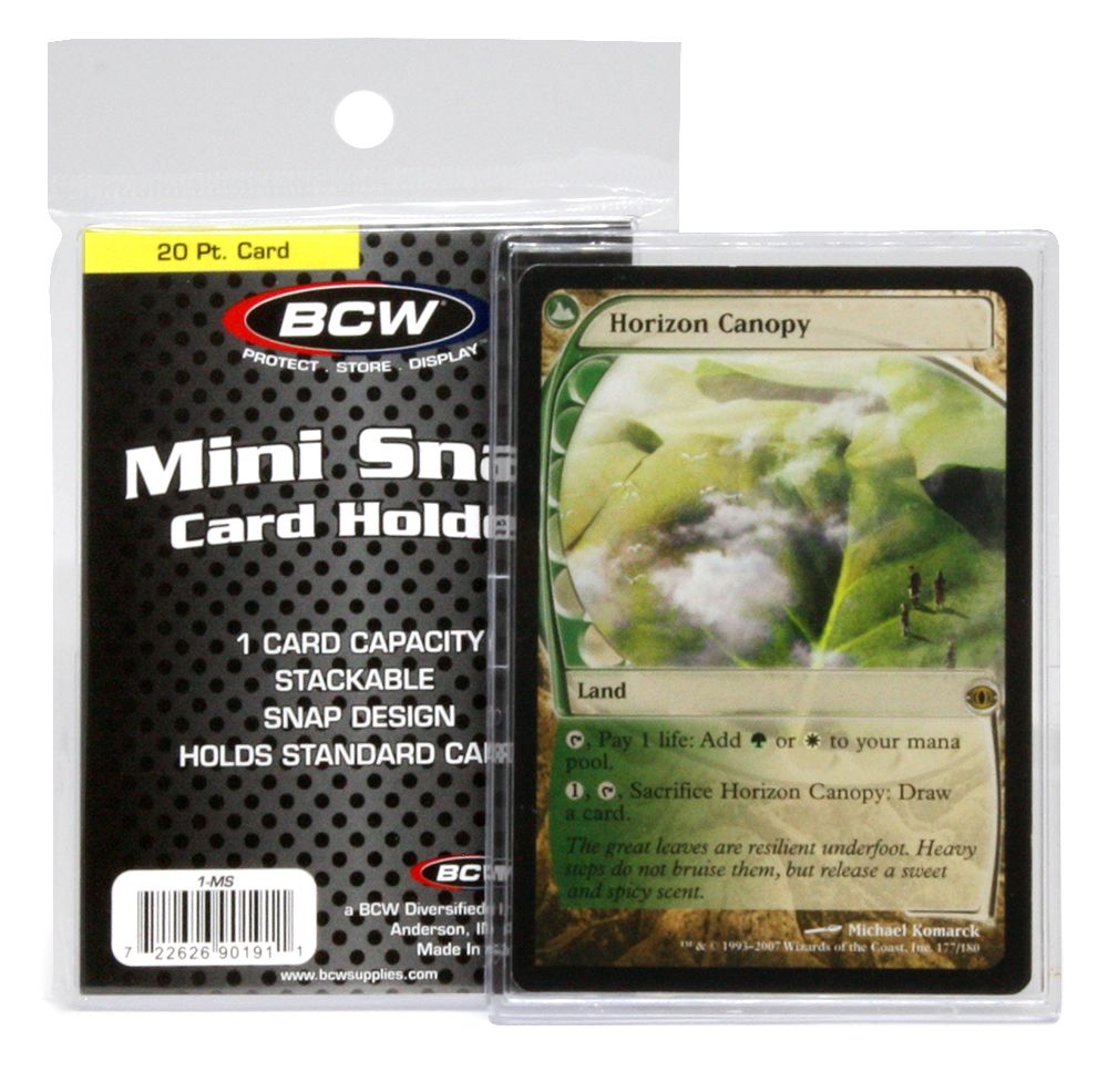 BCW Mini Snap Card Holder (100 PCS)