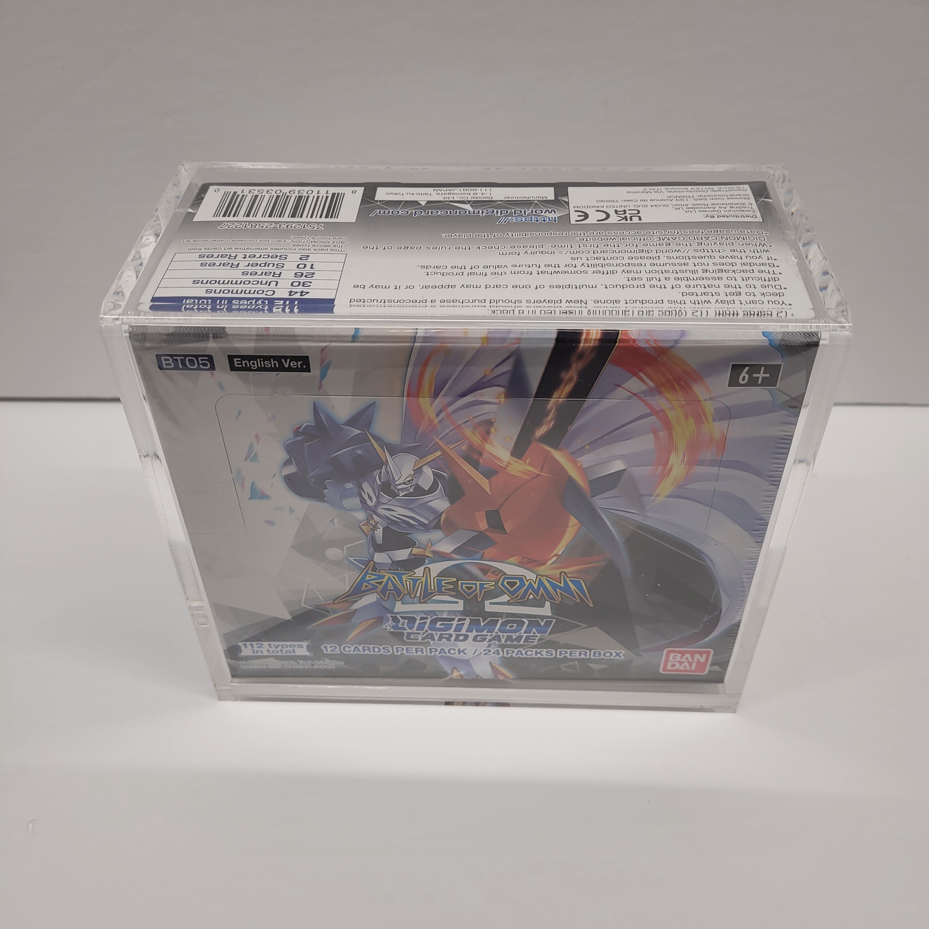 Acrylic Display for Digimon TCG Booster Box (English)
