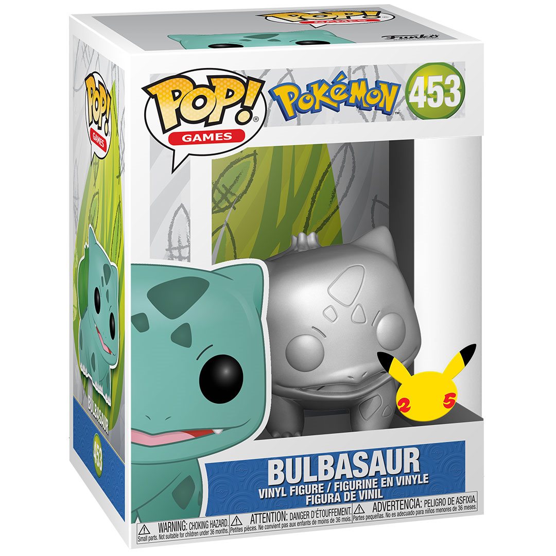 Funko POP! Pokemon #453 Bulbasaur Metallic Silver
