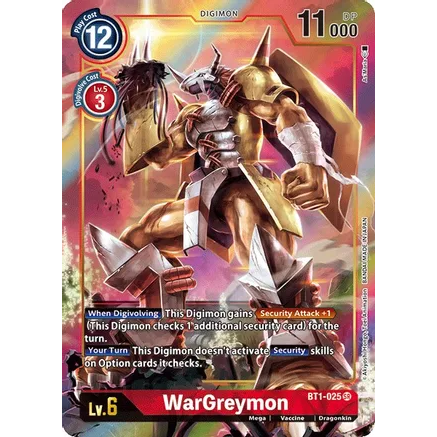 DCG [BT1-025 SR] WarGreymon (Alternate Art)