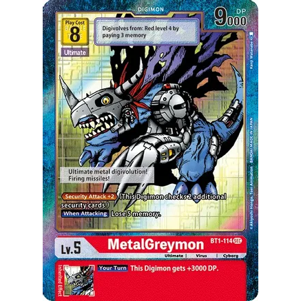 DCG [BT1-114 SEC] MetalGreymon (Alternate Art)