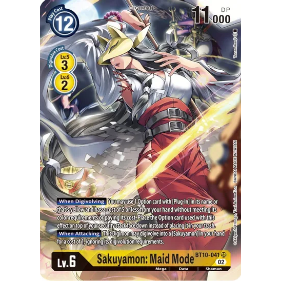 DCG [BT10-041 SR] Sakuyamon: Maid Mode (Alternate Art)