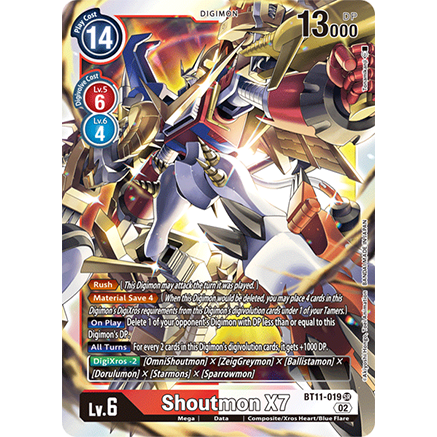 DCG [BT11-019 SR] Shoutmon X7