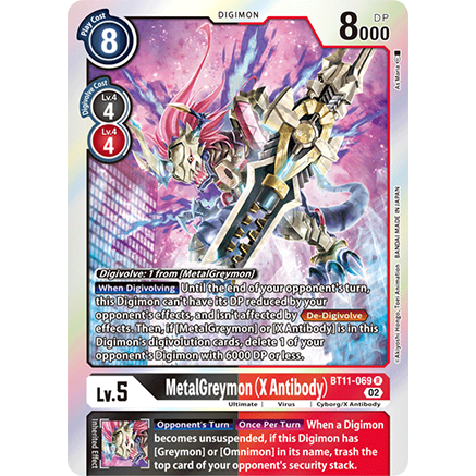 DCG [BT11-069 R] MetalGreymon (X Antibody)