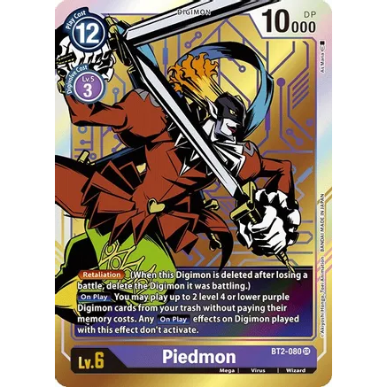 DCG [BT2-080 SR] Piedmon (Alternate Art)
