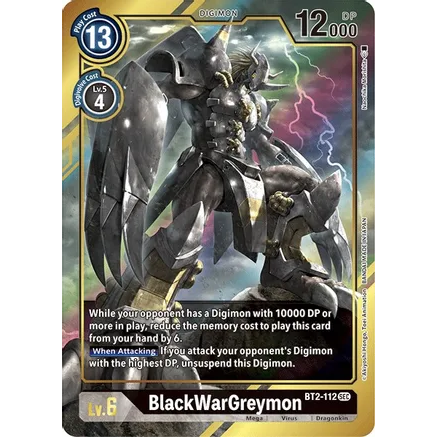 DCG [BT2-112 SEC] BlackWarGreymon (Alternate Art)