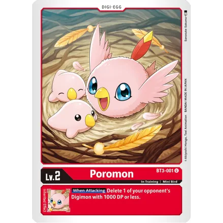 DCG [BT3-001 U] Poromon