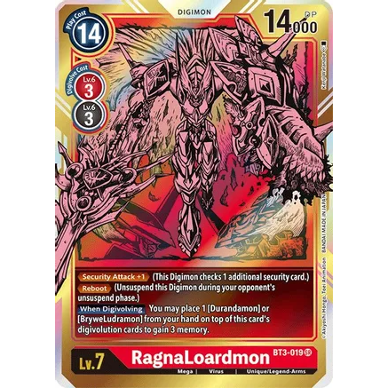 DCG [BT3-019 SR] RagnaLoardmon (Alternate Art)
