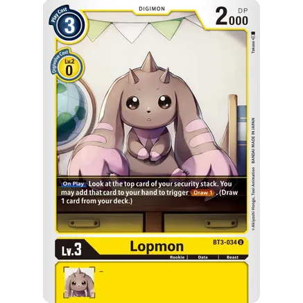DCG [BT3-034 U] Lopmon