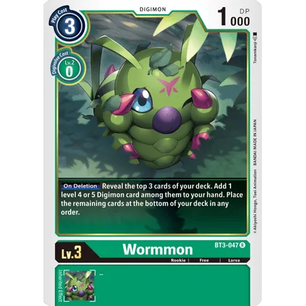 DCG [BT3-047 R] Wormmon