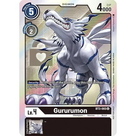 DCG [BT3-065 U] Gururumon (Box Topper)