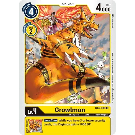 DCG [BT4-039 C] Growlmon