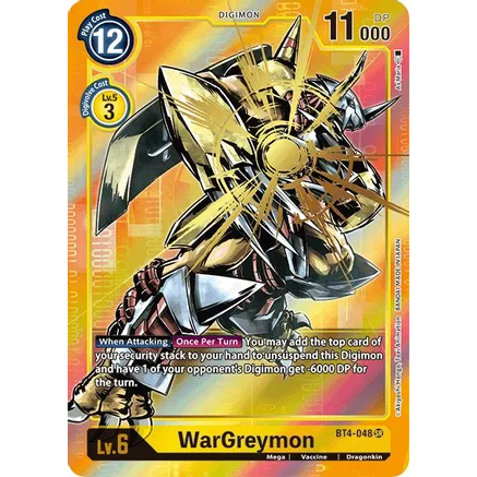 DCG [BT4-048 SR] WarGreymon (Alternate Art)