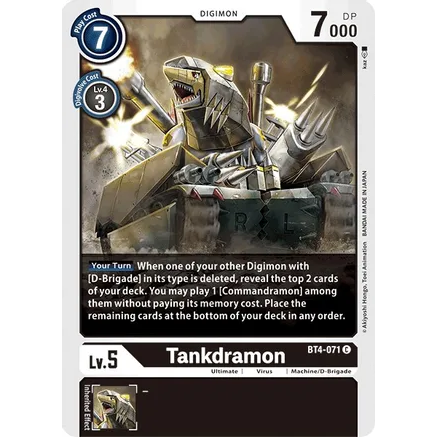 DCG [BT4-071 C] Tankdramon