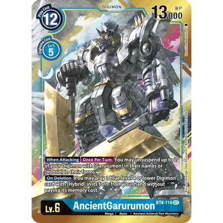 DCG [BT4-114 SEC] AncientGarurumon (Alternate Art)