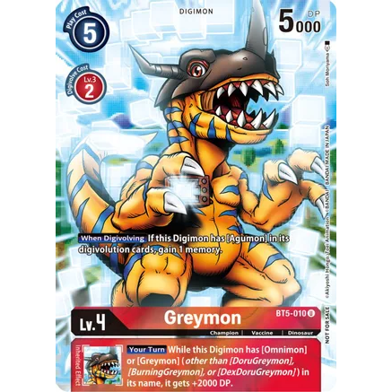 DCG [BT5-010 U] Greymon (25th Special Memorial Pack)