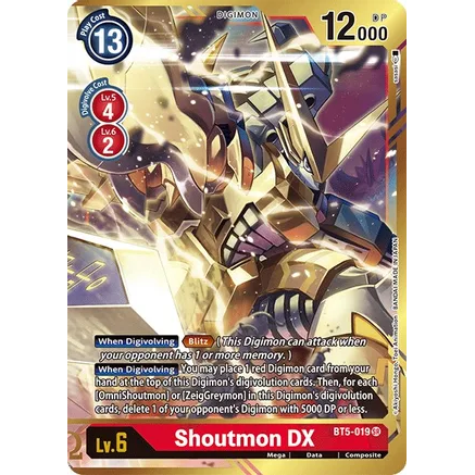 DCG [BT5-019 SR] Shoutmon DX (Alternate Art)