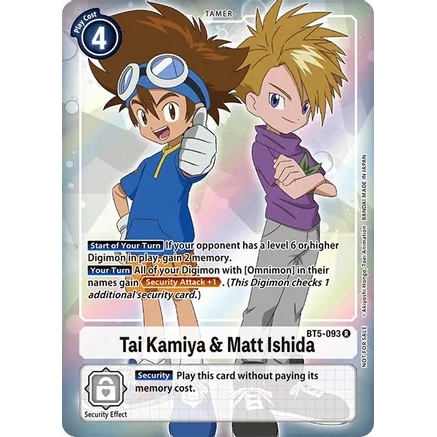 DCG [BT5-093 R] Tai Kamiya & Matt Ishida (Box Topper)