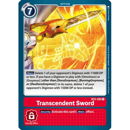 DCG [BT5-095 U] Transcendent Sword