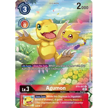 DCG [BT6-007 U] Agumon (Alternate Art)
