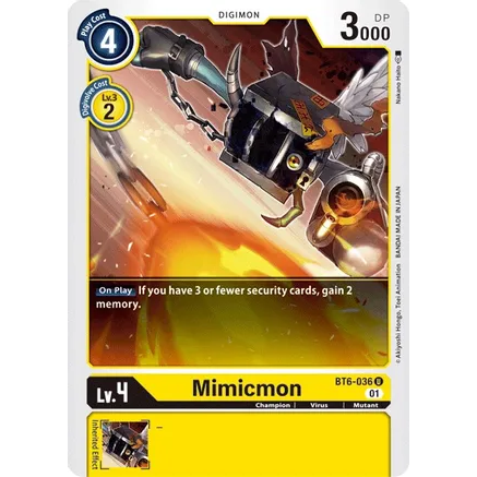 DCG [BT6-036 U] Mimicmon
