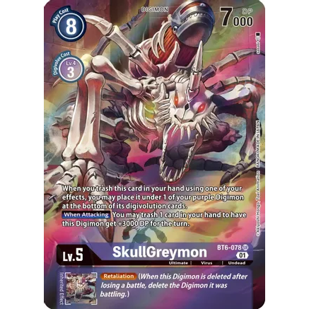 DCG [BT6-078 SR] SkullGreymon (Alternate Art)