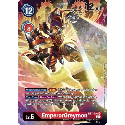 DCG [BT7-016 SR] EmperorGreymon (Alternate Art)