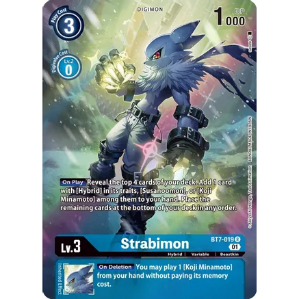 DCG [BT7-019 R] Strabimon (Alternate Art)