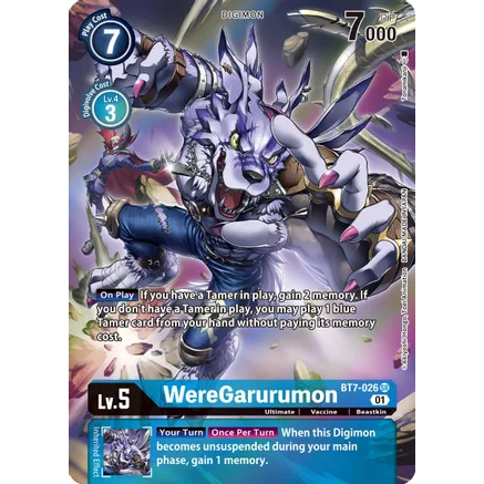 DCG [BT7-026 SR] WereGarurumon (Alternate Art)