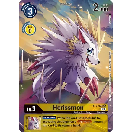 DCG [BT7-031 R] Herissmon (Alternate Art)