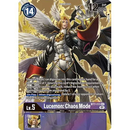 DCG [BT7-111 SEC] Lucemon: Chaos Mode (Alternate Art)
