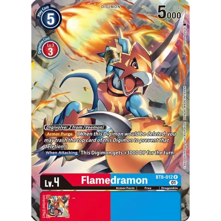 DCG [BT8-012 R] Flamedramon (Alternate Art)