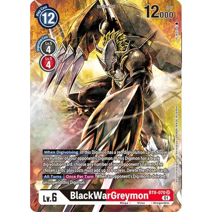 DCG [BT8-070 SR] BlackWarGreymon (Alternate Art)