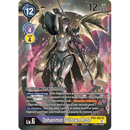 DCG [BT8-082 SR] Ophanimon Falldown Mode (Alternate Art)