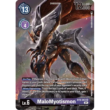 DCG [BT8-083 SR] MaloMyotismon (Alternate Art)