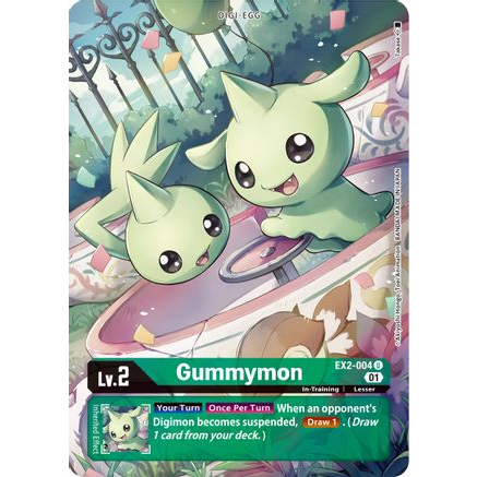DCG [EX2-004 U] Gummymon (Alternate Art)