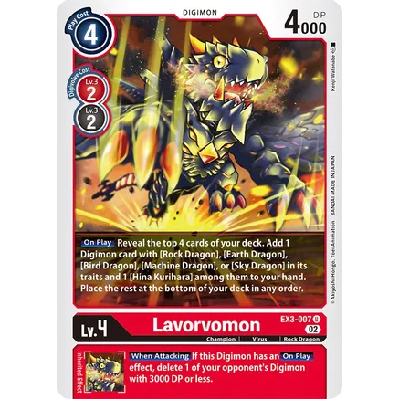 DCG [EX3-007 U] Lavorvomon