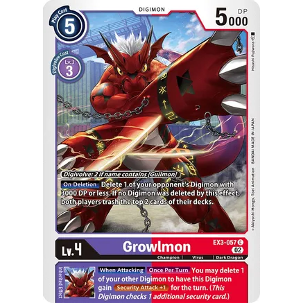 DCG [EX3-057 C] Growlmon