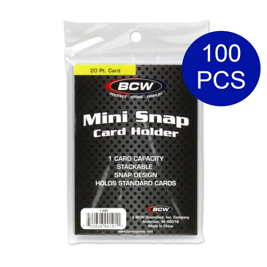BCW Mini Snap Card Holder (100 PCS)