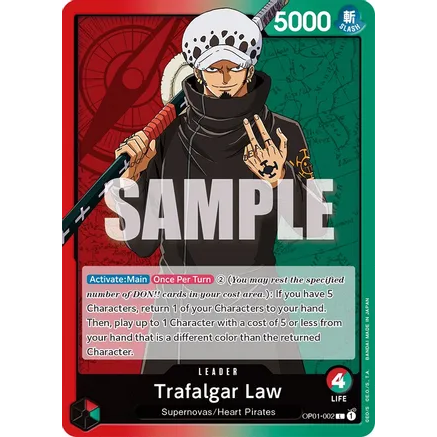 OPCG [OP01-002 L] Trafalgar Law