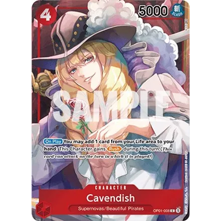 OPCG [OP01-008 C] Cavendish (Box Topper)