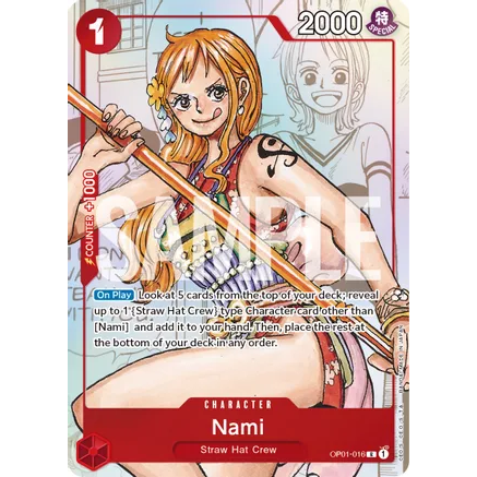 OPCG [OP01-016 PR] Nami (Alternate Art - Premium Card Collection - 25th Edition)