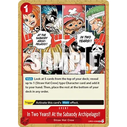 OPCG [OP01-030 UC] In Two Years!! At the Sabaody Archipelago!!