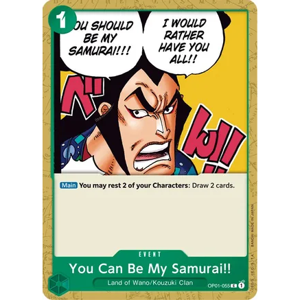 OPCG [OP01-055 C] You Can Be My Samurai!!