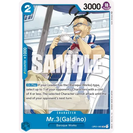 OPCG [OP01-085 UC] Mr.3 (Galdino)